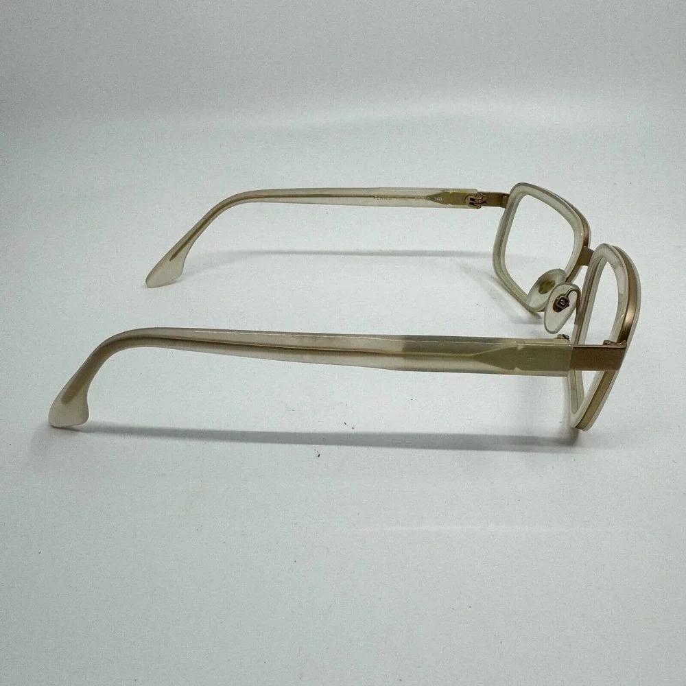 Claire Goldsmith Eyeglasses Frame Womens Tan Brown Ferris Frost‎ 52-15-140 H9962